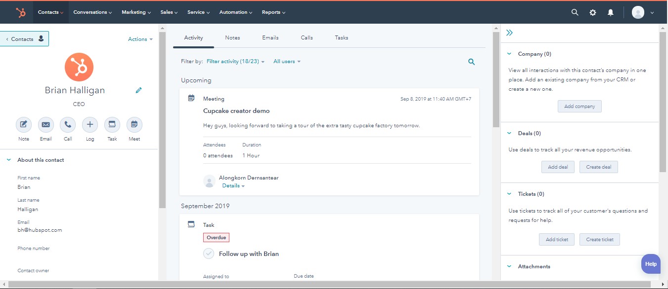 HubSpot CRM Preview System